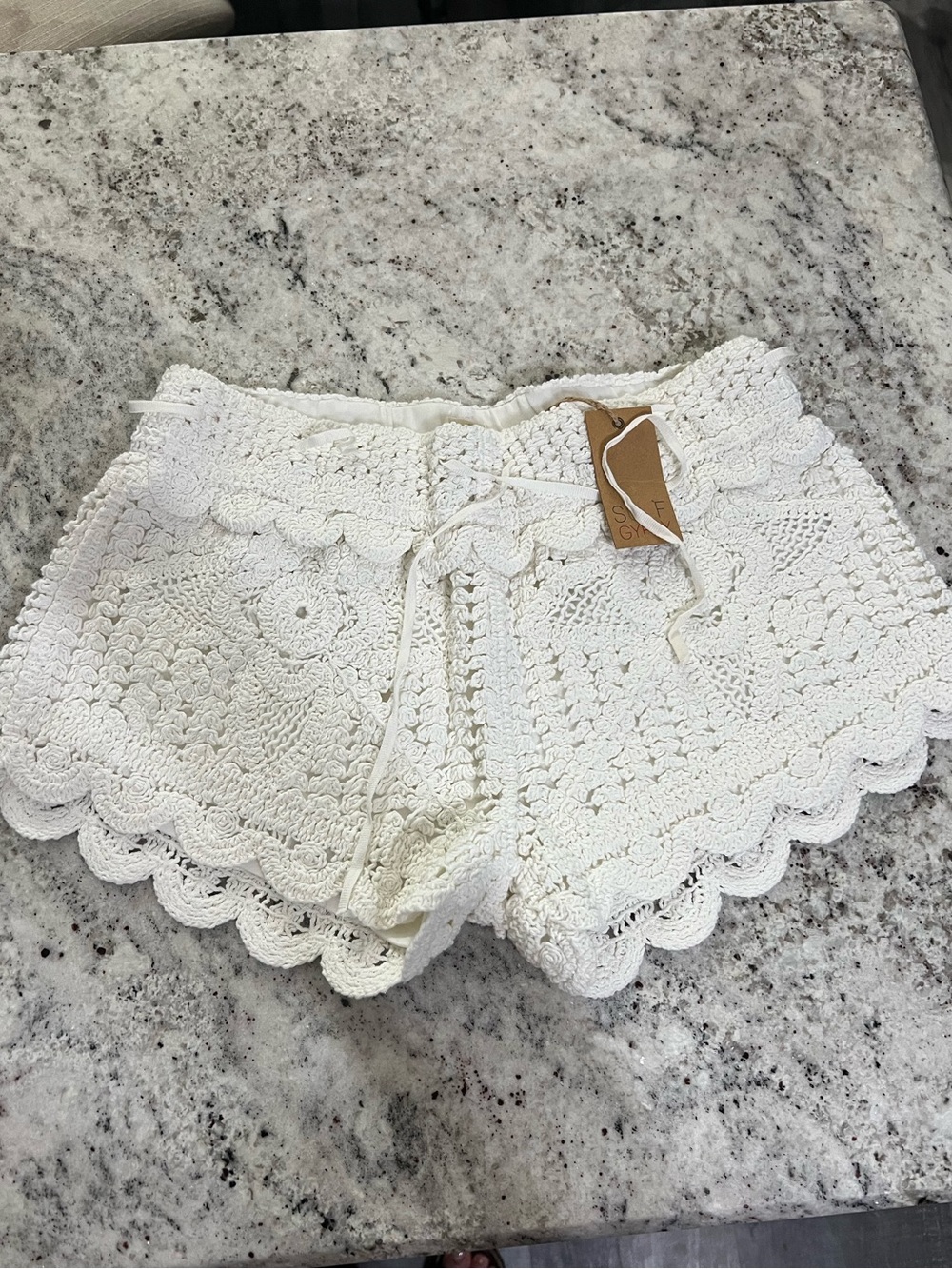 Crochet Surf Gypsy lace shorts